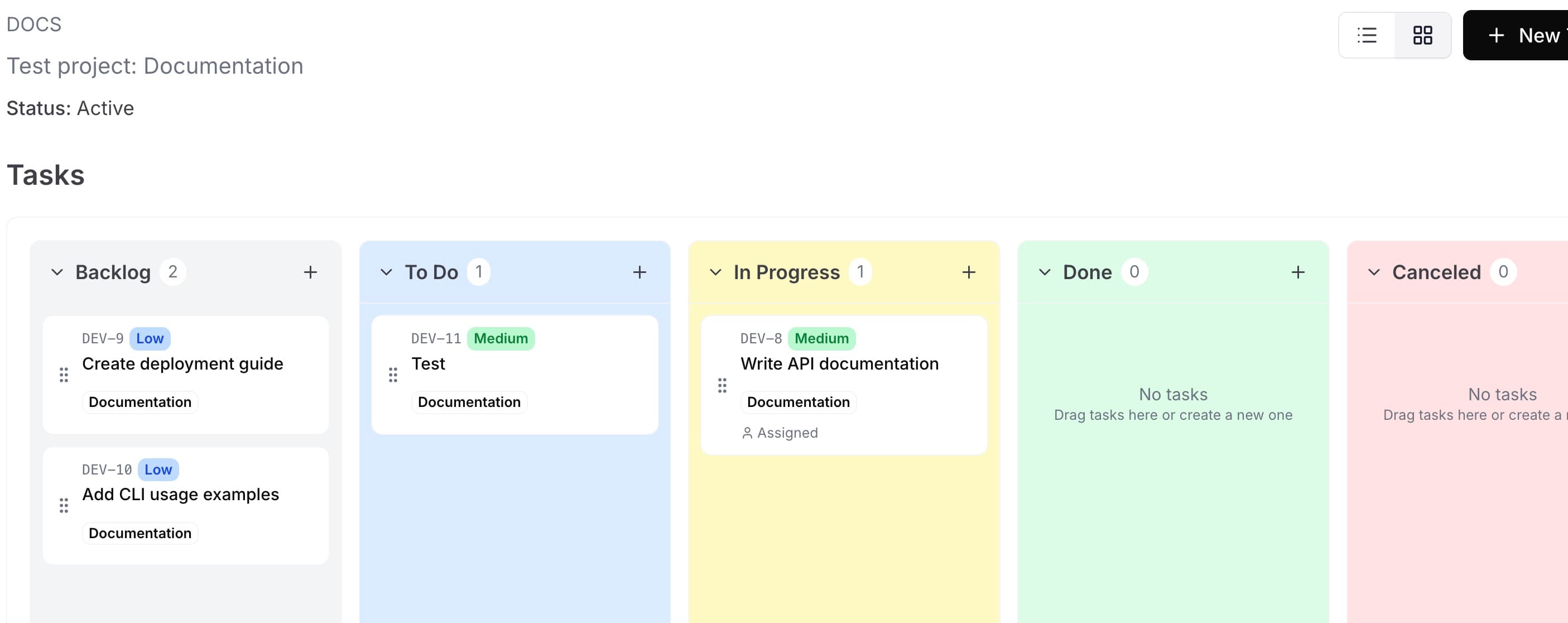 AnyTask Dashboard